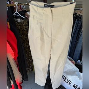 Zara Cream Ankle Pants